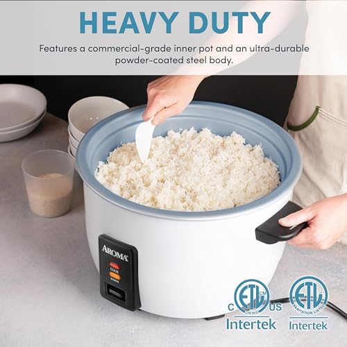 Aroma 20-Cup (Uncooked) / 40-Cup (Cooked) Commercial Rice Cooker and Warmer - Image 2