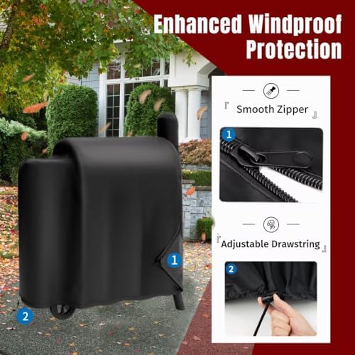 SHINESTAR Grill Cover for Traeger Pro 34/780 Series, Upgraded 900D Oxford - Image 3