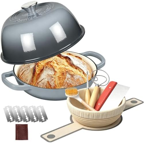 Umite Chef 6QT Enameled Cast Iron Dutch Oven for Bread Baking by UmiteChef