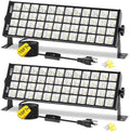 YQNLIFA 150W LED Shop Light, 18000LM 6000K Waterproof Garage Lights, 2 Pack by YQNLIFA-BlackLightParty