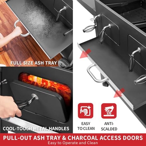 Kenadne Charcoal Grill Outdoor BBQ Grill, Extra Large Cooking Area - Image 6