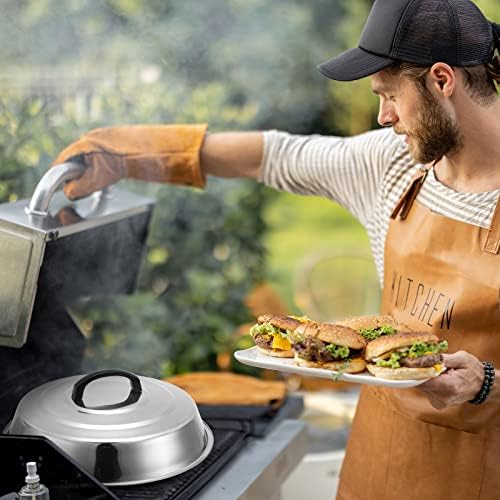 Pinkunn 8 Pack Griddle Basting Cover, 12 Inch Melting Dome Set - Image 7
