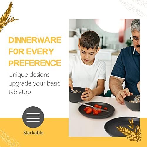 Teivio 32-Piece Plates and Bowls Sets for 8, Kitchen Dish Dinnerware Sets - Image 3