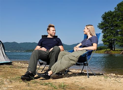 MARCHWAY Lightweight High Back Folding Camping Chair with Head Support - Image 2