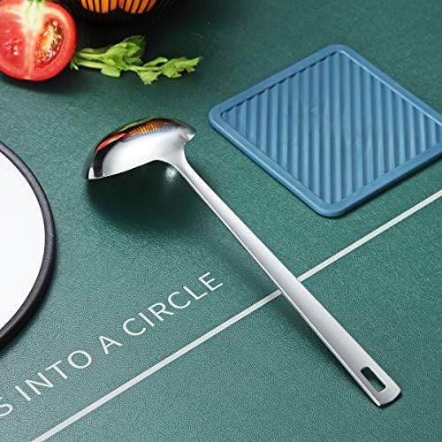 Stainless Steel Ladle, Berglander Soup Ladle, Cooking Ladle, Kitchen Ladle, Metal Soup Spoon For Cooking Non-Stick And Heat Resistant, Dishwasher Safe, Easy to Clean - Image 4