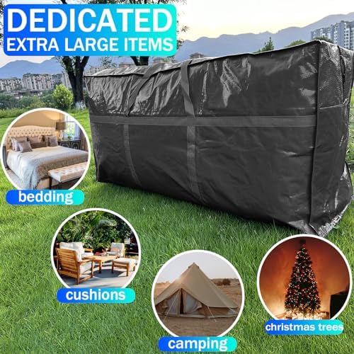 66 Gallon Extra Large Storage Bags, Huge Moving Bags Heavy Duty with Zipper - Image 3