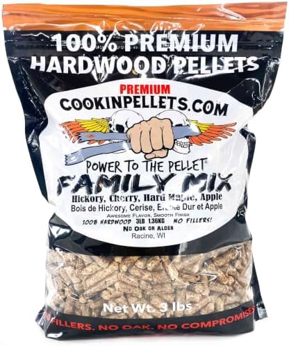 CookinPellets Premium Family Mix Hardwood BBQ Smoking Pellets, 3 lb Bag by Unknown