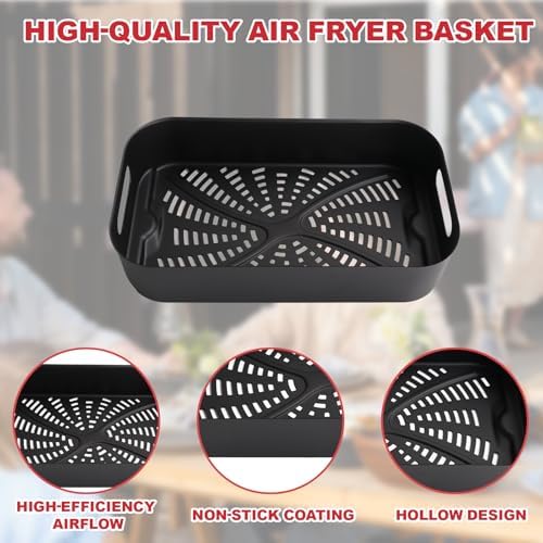 Combo Crisper Basket and Rack for Ninja Foodi FG551 DG551 DG651 Smart XL, Air Frying Griddle Basket and Rack with Disposable 100pcs Liners for Ninja Foodi Smart XL Accessories - Image 6
