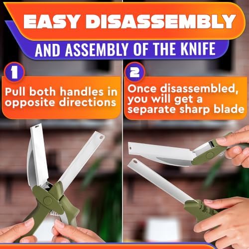 2 in 1 Kitchen Scissors for Food with Cutting Board, Safety Lock - Image 6