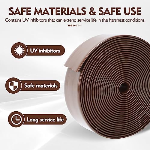 LukLoy 2" Wide 20ft Long Vinyl Straps for Patio Chairs Repairs, Brown - Image 3
