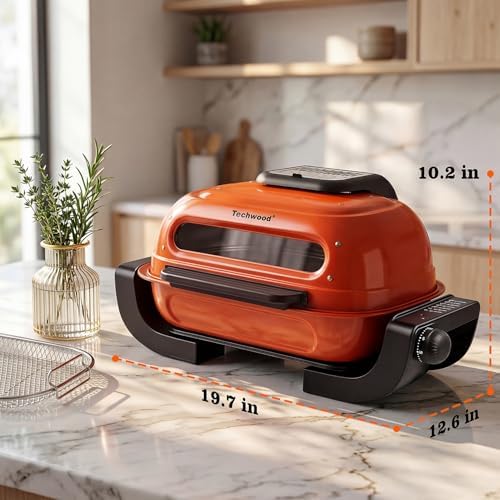 Electric Grill, Techwood 3-in-1 Indoor Grill, Odor-Free 3-Layer Filter Korean BBQ Grill, Timer Control Knob, Double Sided Heating, Roast, Toast, Grill & More for Parties & Everyday Meals, 1300W - Image 6