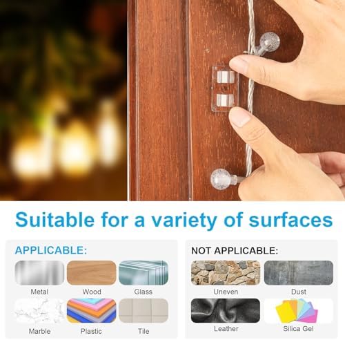 100 PCS Outdoor Light Clips, Heavy Duty Hooks for Outdoor String Lights - Image 4