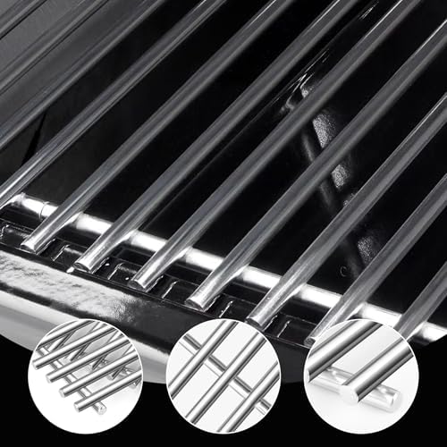 SUS304 9MM Stainless Steel Grill Grates for Ninja FlexFlame PG300 Series,XSKGRILLGRATE Upgrades Premium Grill Grates Durable,Easy to Clean,Heat Retaining,Upgrade for FlexFlame Grill Accessory,Set of 2 - Image 5