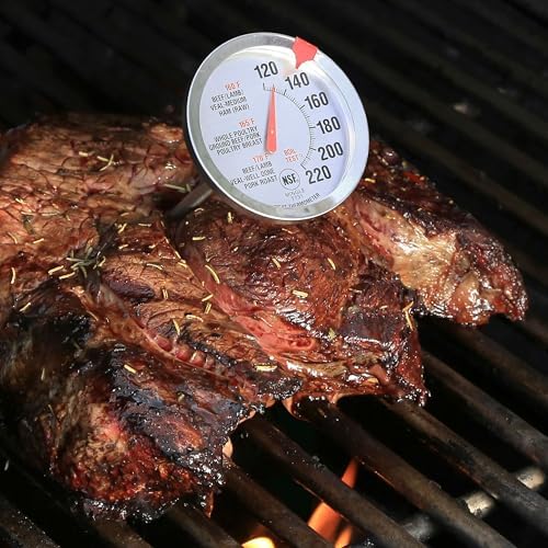 Escali AH1 2 Pack Oven Safe Meat Thermometers, Stainless Steel, Thermometer with 2.5 inch Large Dial, Oven and Grill Safe Temperature Gauge for Cooking, Roasting, Baking, Candy, Steak, Turkey - Image 5