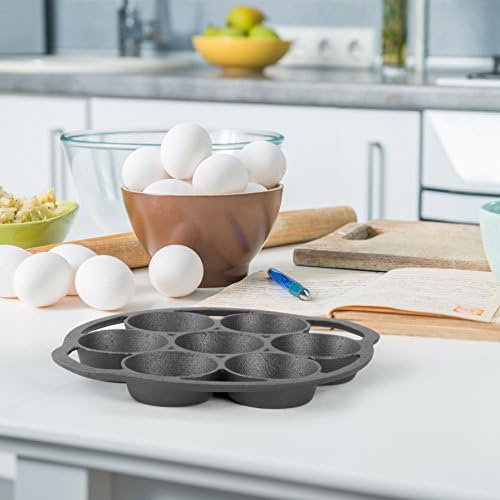 Commercial CHEF Biscuit Pan, Pre-Seasoned Cast Iron, CHCI4129 - Image 6