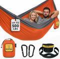 Wise Owl Outfitters Camping Hammock – up to 500lbs Portable Hammock with Tree Straps - Travel, Backpacking, Hiking, Outdoors Camping Gear - Single or Double by WiseOwlOutfitters