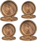 80 Pcs Wood Grain Paper Plates Birthday Decorations Party Disposable Tableware for Lumberjack Camping Hunting Theme Party Supplies, Serves 40 guests (Style A) by RFAPTDM