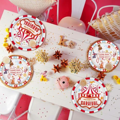 Grencian 96Pcs Carnival Party Decorations, Serves 24 - Image 5