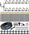 52FT 5/16" Misting Irrigation System for Garden with 20 Adjustable Nozzles by ELDEROAKI