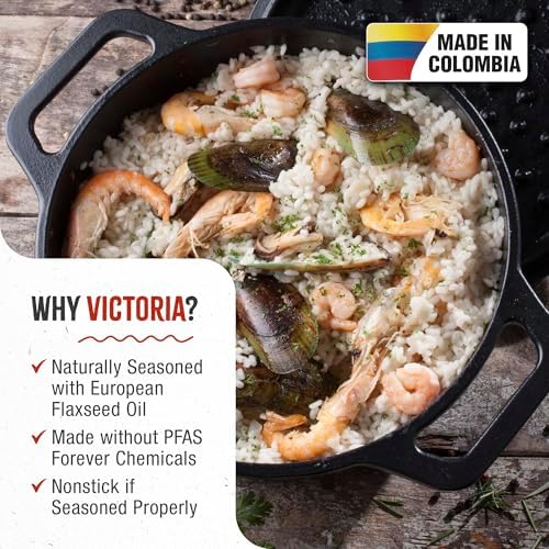 Victoria 4-Quart Cast Iron Dutch Oven with Lid and Dual Loop Handles, Seasoned with Flaxseed Oil, Made in Colombia - Image 2