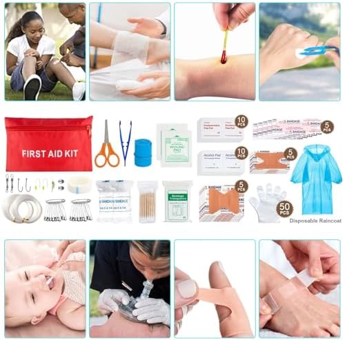Survival Kit and First Aid Kit, 236PCS Survival Gear Camping Essentials Emergency Medical Supplies with Tactical MOLLE Pouch for Outdoor Adventure, Camping, Hiking, Hunting, Cool Idea - Image 6