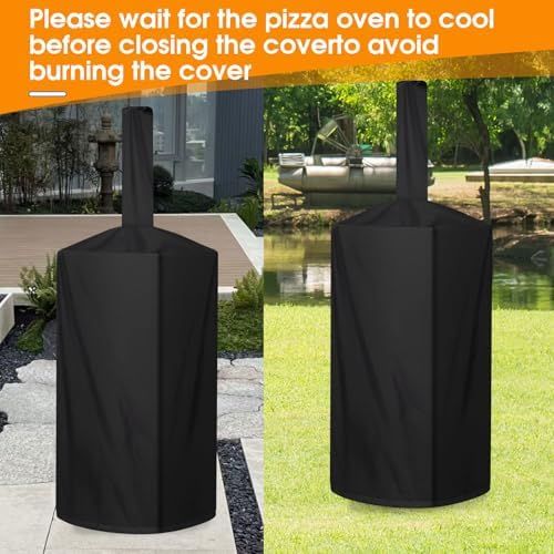 Pizza Oven Cover Weatherproof for Wood Fired BBQ Smokers - Image 6