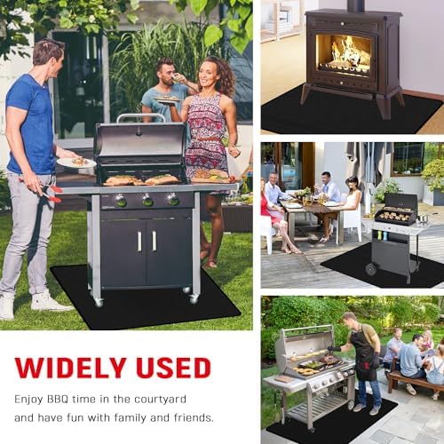 60 x 40 inches Under Grill Mats for Outdoor Grill Patio & Deck BBQ - Image 7