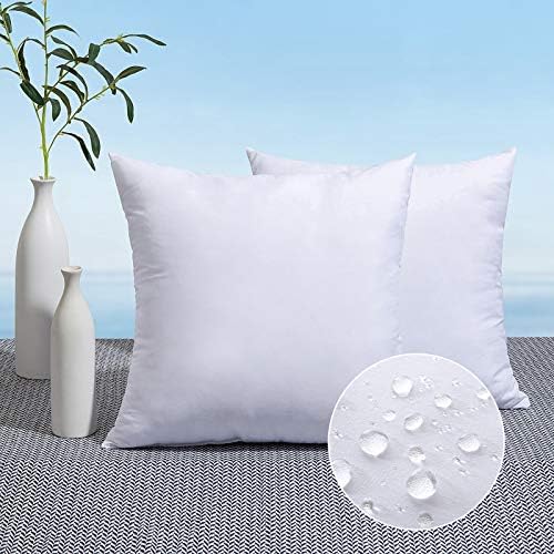 MIULEE Pack of 2 18x18 Inch Outdoor Pillow Inserts by MIULEE