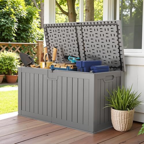 Devoko HDPE 240 Gallon Deck Box Double-Wall with Divider - Image 5