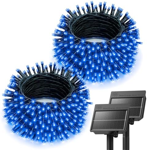 Brightown 2 Pack Solar String Lights Outdoor Waterproof, 80 FT 200 LED by Brightown