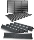 Spirit E310 Grill Parts Replacement Kit, 7636 Flavorizer Bars & 7638 Grates for Weber Spirit & Spirit II 300 Series E310 E320 E330 S310 S320 S330 (Front Control), 15.3" Heat Plates, 17.5" Grates by Uniflasy