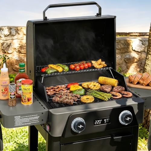 DL2002 Dual-Zone Electric Grill Gray & Black - Image 3