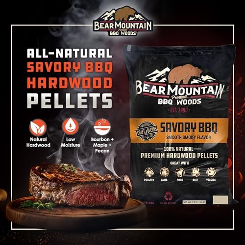 Bear Mountain Savory Wood Pellets for Smoker, Grill, and BBQ, 20lb Bag - Image 2