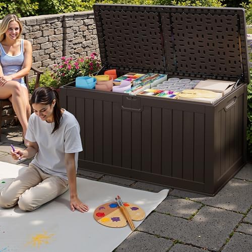 JUMMICO HDPE 250 Gallon Deck Box Double-Wall with Divider - Image 6