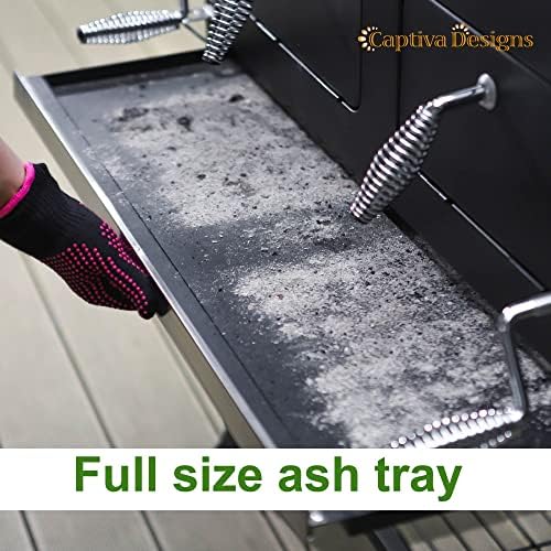 Captiva Designs Charcoal Grills Extra Large Barbecue Grill Heavy Duty - Image 5
