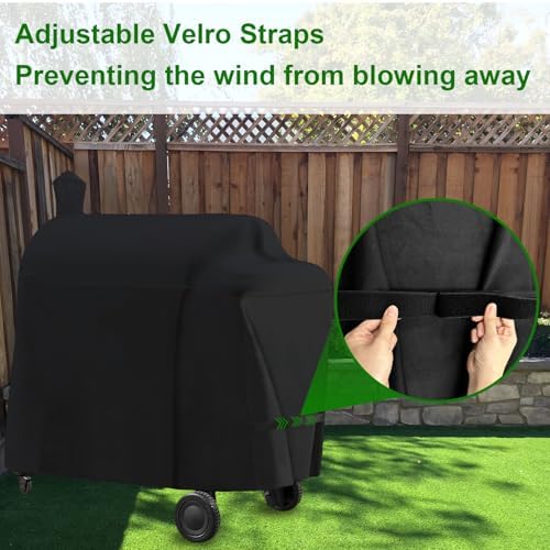 Outdoor Grill Cover Fits Traeger Pro 780 & Pro 34 (TFB86KLF, TFB34KLF) Electric Grill and Smoker,Compared to BAC504 BAC380 Traeger Cover Geny Waterproof BBQ Grill Cover - Image 3