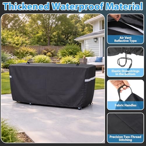 Utheer Grill Cover for Royal Gourmet 4 6 8 Burner Grill, 600D Waterproof - Image 3
