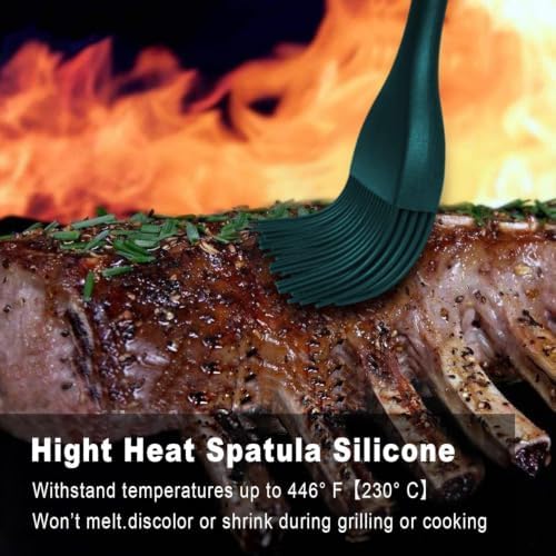 Walfos 600℉ Heat Resistasnt Basting Brush, BPA Free Silicone Pastry Brushes for Cooking, Spread Oil Butter Sauce for Baking Kitchen BBQ Grill, Dishwasher Safe, 2 Size (Large and Samll) - Image 6