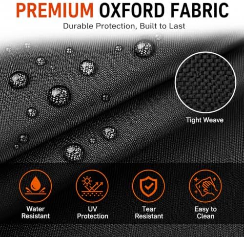 BBQ Grill Cover for Weber Q 2200N 2025-present, Custom Size Portable Barbecue Protector with Drawstring for Tabletop Round Grills, Outdoor Storage - Image 3