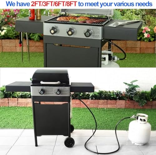 2-Feet propane Gas Grill Regulator and Hose - Image 5