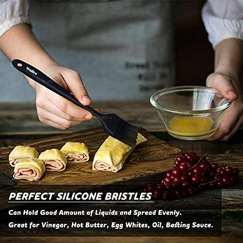 Walfos 3 Size Basting Brush, 600°F High Heat Resistant Silicone Pastry Brushes for BBQ, Baking, Kitchen Cooking, Desserts- BPA Free&Dishwasher Safe - Image 6