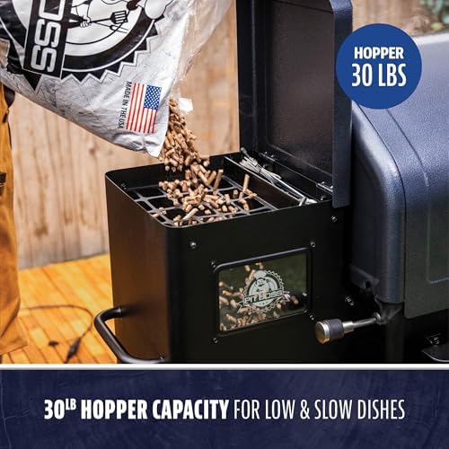 Pit Boss 1300 Navigator Series WiFi & Bluetooth Wood Pellet Grill & Smoker, Flame Broiler and Touchscreen Controller, 1,329-Sq. In. Cook Space, 180°F to 500°F Temp Range, Meat Probe, 30 lb. Hopper - Image 5