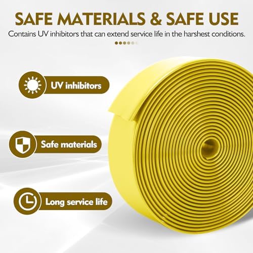 LukLoy 2" Wide 20ft Long Vinyl Straps for Patio Chairs Repairs, Yellow - Image 4