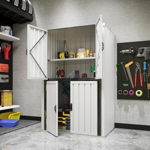 AECOJOY Outdoor Storage Cabinet Waterproof, 70'' Large Vertical with Floor - Image 7