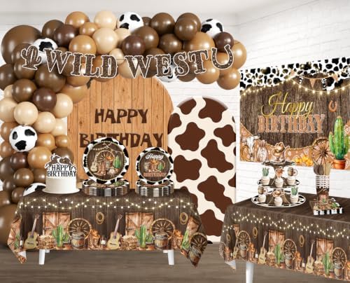 Cowboy Birthday Party Decorations, Western Theme Party Set Serves 20 - Image 3