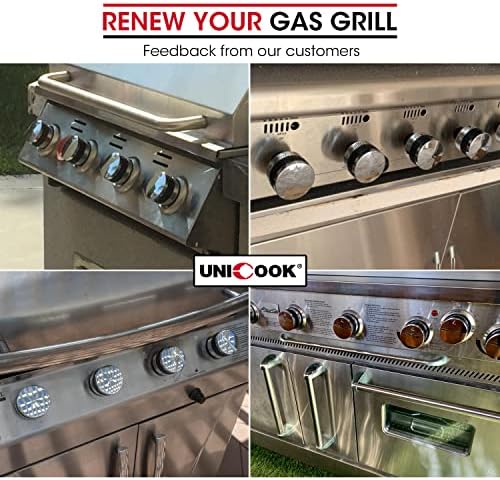 Unicook Grill Control Knobs for BBQ Grills with D-Shaped Shaft, 4 Pack - Image 5