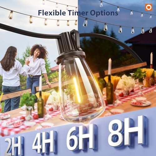addlon 78(72+6) FT Solar String Lights Waterproof with Remote USB, 24+2 LED - Image 4