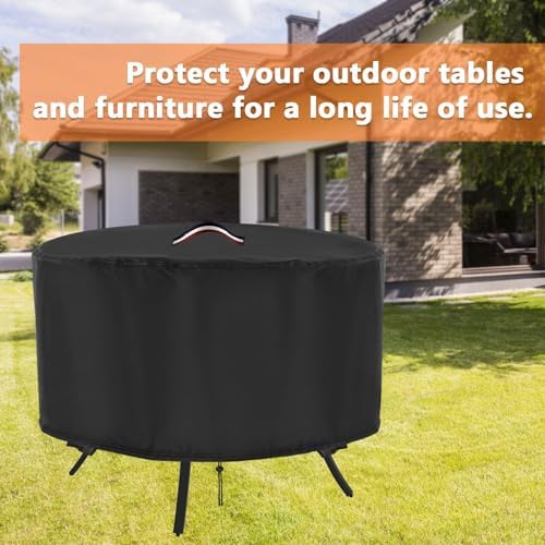36 Inch Patio Table Cover, 36x28 in Outdoor Waterproof Round Table Cover - Image 7
