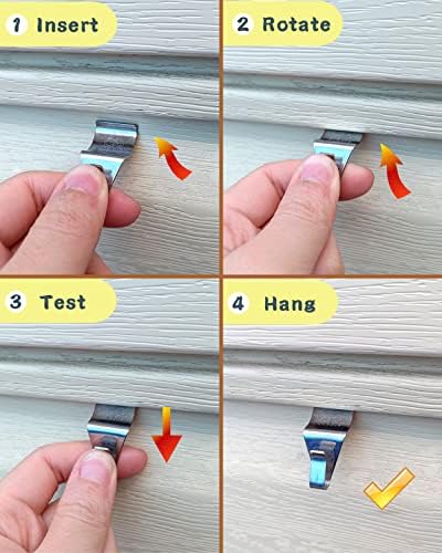 NACETURE Vinyl Siding Hooks Hanger Siding Clip for Hanging, 6 Pack - Image 5