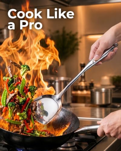 Zulay Kitchen Stainless Steel Wok Spatula - Image 5